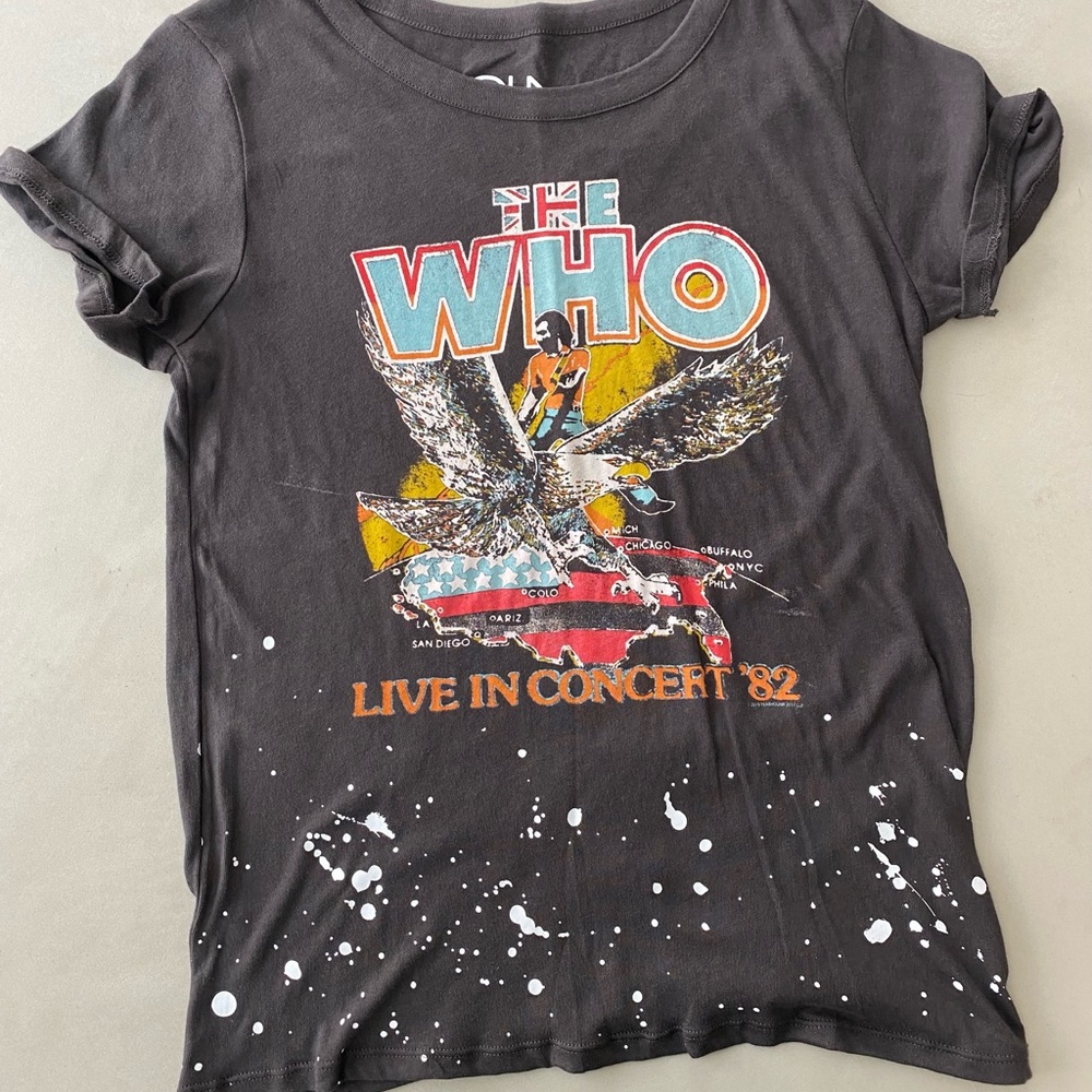 Graphic tee- The Who tour band tee